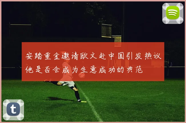 安踏重金邀请欧文赴中国引发热议他是否会成为生意成功的典范